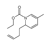 ethyl 2-but-3-enyl-5-methyl-2H-pyridine-1-carboxylate结构式