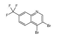 3,4-Dibromo-7-trifluoromethylquinoline structure