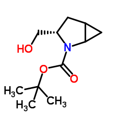 (3S)-3-((tert-butyldiphenylsilyloxy)methyl)-2-(tert-butoxycarbonyl)-2-azabicyclo[3.1.0]hexane Structure