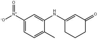 3-[(2-甲基-5-硝基苯基)氨基]环己-2-烯-1-酮结构式