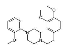 1-[2-(3,4-dimethoxyphenyl)ethyl]-4-(2-methoxyphenyl)piperazine结构式