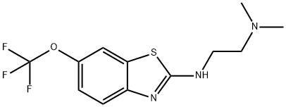 N1,N1-Dimethyl-N2-(6-(trifluoromethoxy)benzo[d]thiazol-2-yl)ethane-1,2-diamine Structure