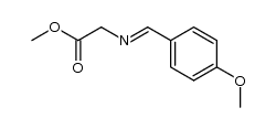 methyl 2-(4-methoxybenzylideneamino)acetate Structure