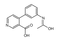 4-(3-acetamidophenyl)pyridine-3-carboxylic acid结构式