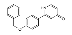 2-(4-phenylmethoxyphenyl)-1H-pyridin-4-one Structure