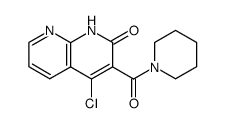 4-chloro-3-(piperidine-1-carbonyl)-1,8-naphthyridin-2(1H)-one结构式