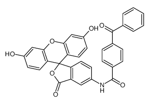 4-benzoyl(benzoyl)-1-amidofluorescein结构式