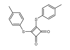 3,4-bis(p-tolylthio)cyclobut-3-ene-1,2-dione结构式