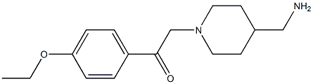 1-[4-(aminomethyl)piperidin-1-yl]-2-(4-ethoxyphenyl)ethanone structure