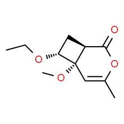 3-Oxabicyclo[4.2.0]oct-4-en-2-one,7-ethoxy-6-methoxy-4-methyl-,(1alpha,6alpha,7alpha)-(9CI) picture