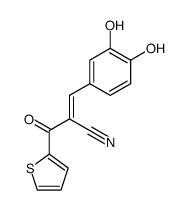 (E)-3-(3,4-Dihydroxy-phenyl)-2-(thiophene-2-carbonyl)-acrylonitrile结构式