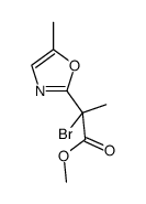 methyl 2-bromo-2-(5-methyl-1,3-oxazol-2-yl)propanoate结构式