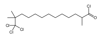 13,13,13-trichloro-2,12,12-trimethyltridecanoyl chloride结构式