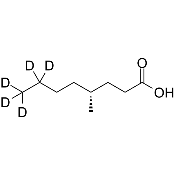 4-Methyloctanoic acid-d5 Structure