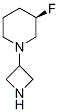 (R)-1-(Azetidin-3-yl)-3-fluoropiperidine Structure