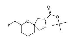 tert-butyl 7-(iodomethyl)-6-oxa-2-azaspiro[4.5]decane-2-carboxylate Structure