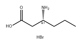 Hexanoic acid, 3-amino-, hydrobromide (1:1), (3R)- Structure