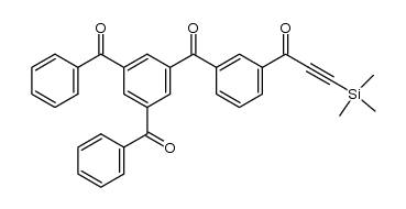 1,3-dibenzoyl-5-[3-(3-trimethylsilyl-2-propynoyl)benzoyl]benzene Structure