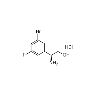 (S)-2-氨基-2-(3-溴-5-氟苯基)乙醇盐酸盐图片