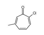 2,4,6-Cycloheptatrien-1-one,2-chloro-6-methyl- Structure