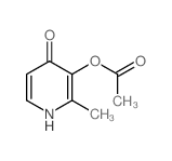 4(1H)-Pyridinone,3-(acetyloxy)-2-methyl- Structure