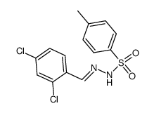 2,4-Dichlor-1-(p-toluol-sulfonyl-hydrazino-methyl)-benzol结构式