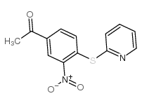 1-[3-硝基-4-(2-吡啶硫代)苯基]-1-乙酮结构式