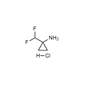 1-(Difluoromethyl)cyclopropan-1-amine hydrochloride structure