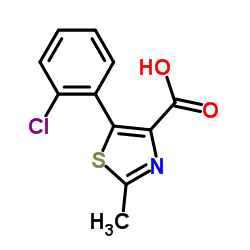 5-(2-Chlorophenyl)-2-methyl-1,3-thiazole-4-carboxylic acid Structure