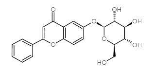 6-HYDROXYFLAVONE-BETA-D-GLUCOSIDE structure