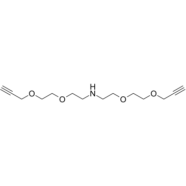 NH-bis(PEG2-propargyl) Structure