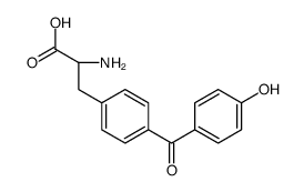 (2S)-2-amino-3-[4-(4-hydroxybenzoyl)phenyl]propanoic acid Structure