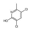 3,5-DICHLORO-6-METHYLPYRIDIN-2-OL结构式