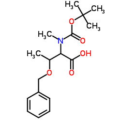 Boc-N-Me-D-Thr(Bzl)-OH结构式