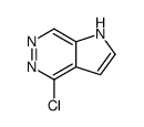 4-chloro-1H-pyrrolo[2,3-d]pyridazine结构式