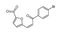 (E)-1-(4-bromophenyl)-3-(5-nitrofuran-2-yl)prop-2-en-1-one结构式