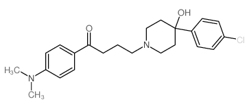 1-Butanone,4-[4-(4-chlorophenyl)-4-hydroxy-1-piperidinyl]-1-[4-(dimethylamino)phenyl]- Structure