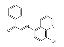 (2E)-2-[(8-Hydroxy-5-quinolinyl)imino]-1-phenylethanone Structure