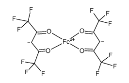 Fe(II)(hexafluoroacetylacetonate)2 Structure