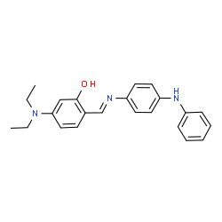 2-{[(4-anilinophenyl)imino]methyl}-5-(diethylamino)phenol Structure