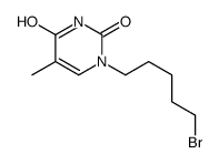 1-(5-bromopentyl)-5-methylpyrimidine-2,4-dione Structure