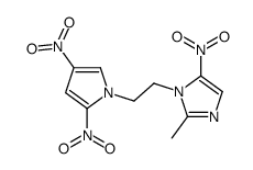 1-[2-(2,4-dinitropyrrol-1-yl)ethyl]-2-methyl-5-nitroimidazole Structure