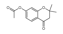 7-acetoxy-2,2-dimethyl-4-chromanone结构式