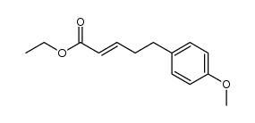 ethyl 5-(4-methoxyphenyl)pent-2-enoate结构式