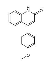 4-(4-methoxyphenyl)-1H-quinolin-2-one Structure