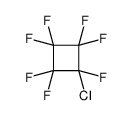 Chloroheptafluorocyclobutane structure