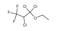 ethyl-(1,1,2-trichloro-3,3,3-trifluoro-propyl)-ether结构式