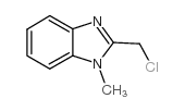 2-(氯甲基)-1-甲基-1H-苯并咪唑结构式