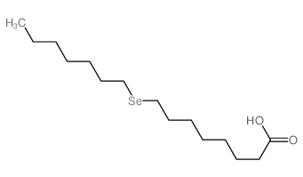 Octanoic acid,8-(heptylseleno)- Structure