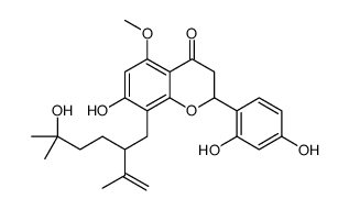 2-(2,4-Dihydroxyphenyl)-2,3-dihydro-7-hydroxy-8-[5-hydroxy-5-methyl-2-(1-methylethenyl)hexyl]-5-methoxy-4H-1-benzopyran-4-one picture